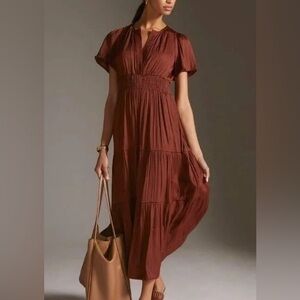 Anthropologie Somerset Maxi Dress - 1X Rust Color